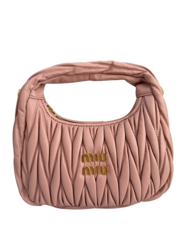 Sac Miu Miu matelassé rose poudré