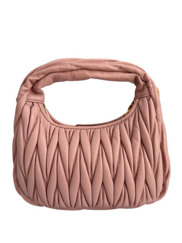 Sac Miu Miu matelassé rose poudré – Image 2